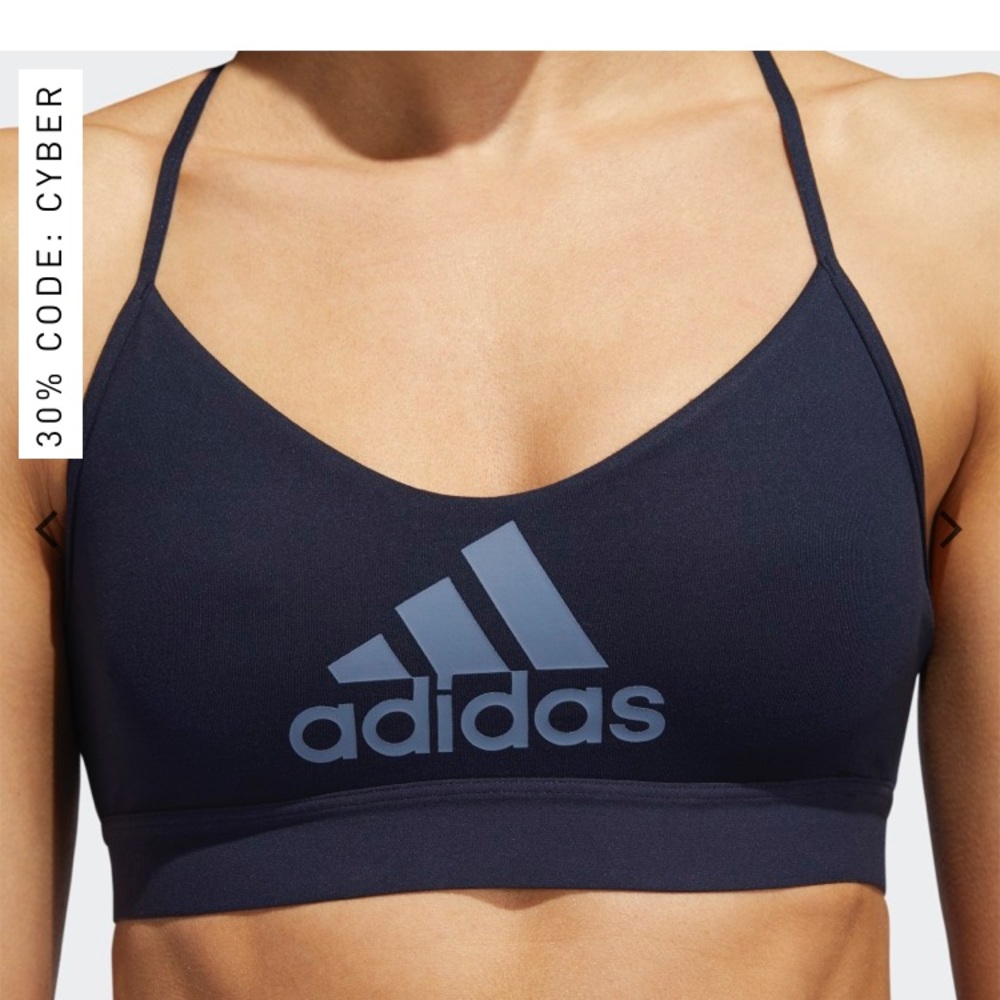Adidas sports bra navy blue XL